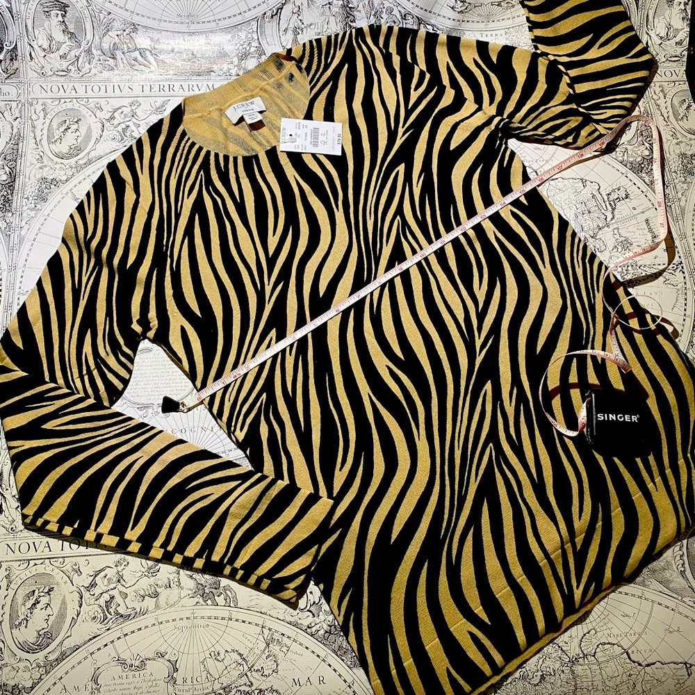 Go get em tiger! J crew teddie sweater XS